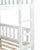 Convertible Twin Over Twin Rubber Wood Bunk Bed with Trundle