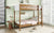 Twin Over Twin Bunk Bed with Upholstered Teddy Fleece Headboard and Footboard