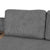 Osaka Sectional Sofa with Storage Drawer in Gray Corduroy