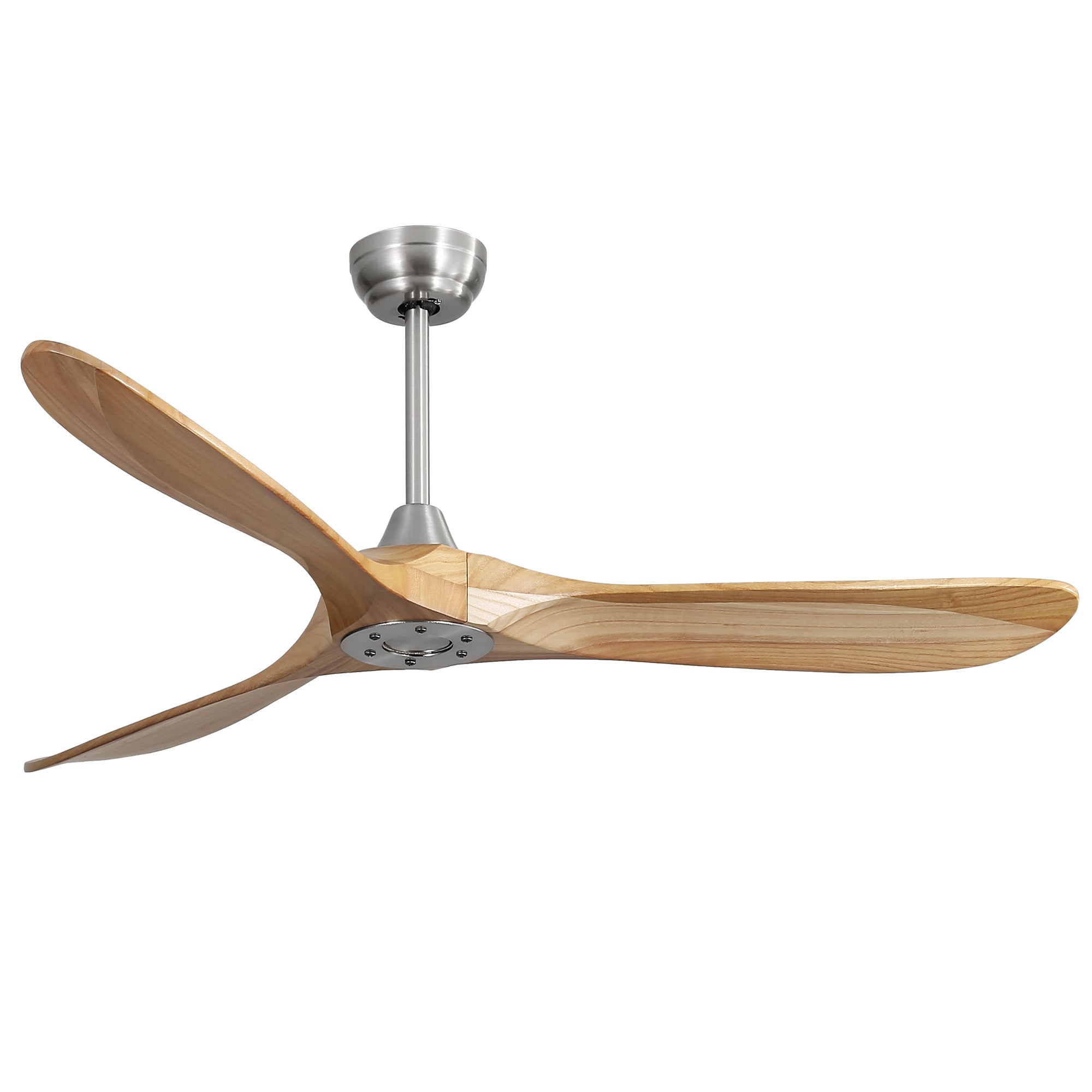 60" Nordic Inspired Brushed Nickel Ceiling Fan Remote