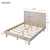 Queen Panel Bed with Stone Gray Wood Grain Finish