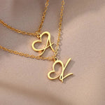 Load image into Gallery viewer, Dainty Heart Letter Initial Necklace
