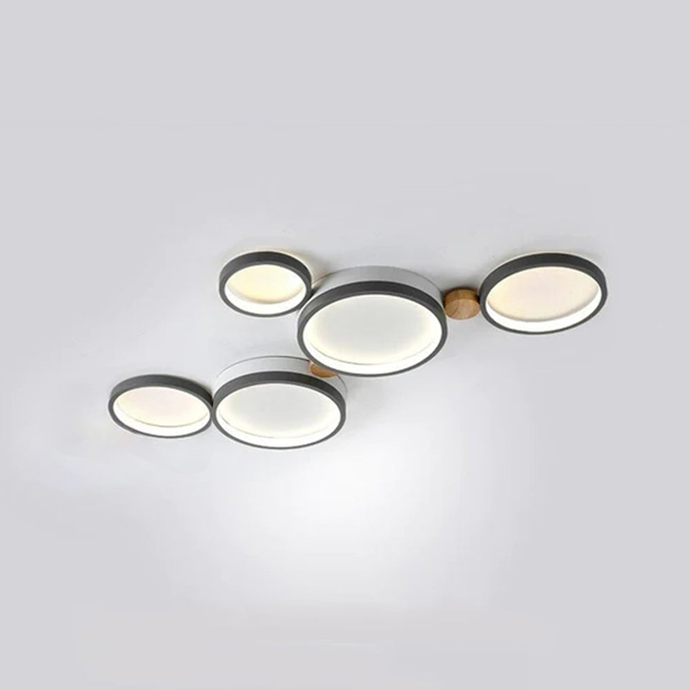 Contemporary Round Flush Mount Ceiling Light