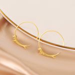 Load image into Gallery viewer, Riham Dachshund Hoop Earrings
