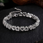 Load image into Gallery viewer, Love Hearts Diamond Bracelet
