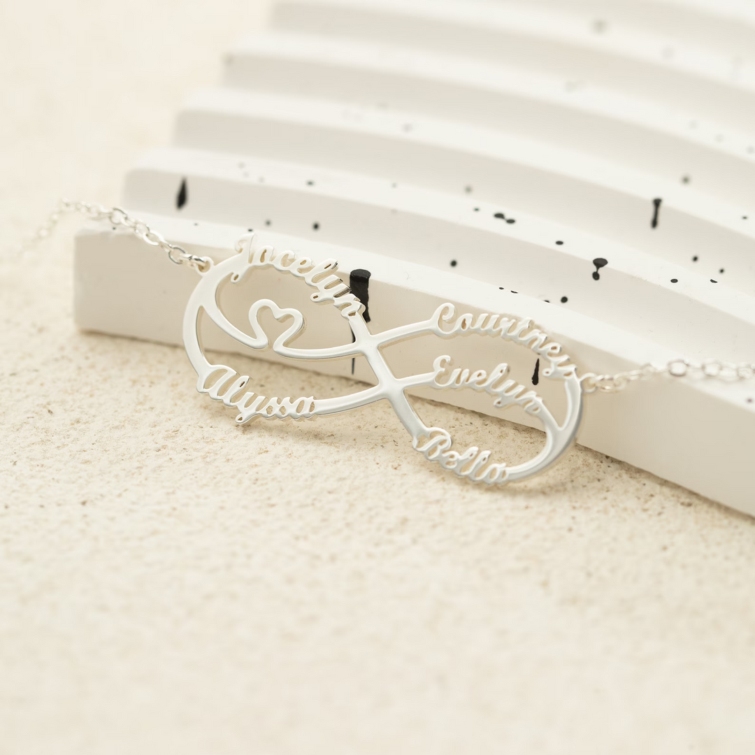 Personalised Infinity Necklace Infinity Name Necklace