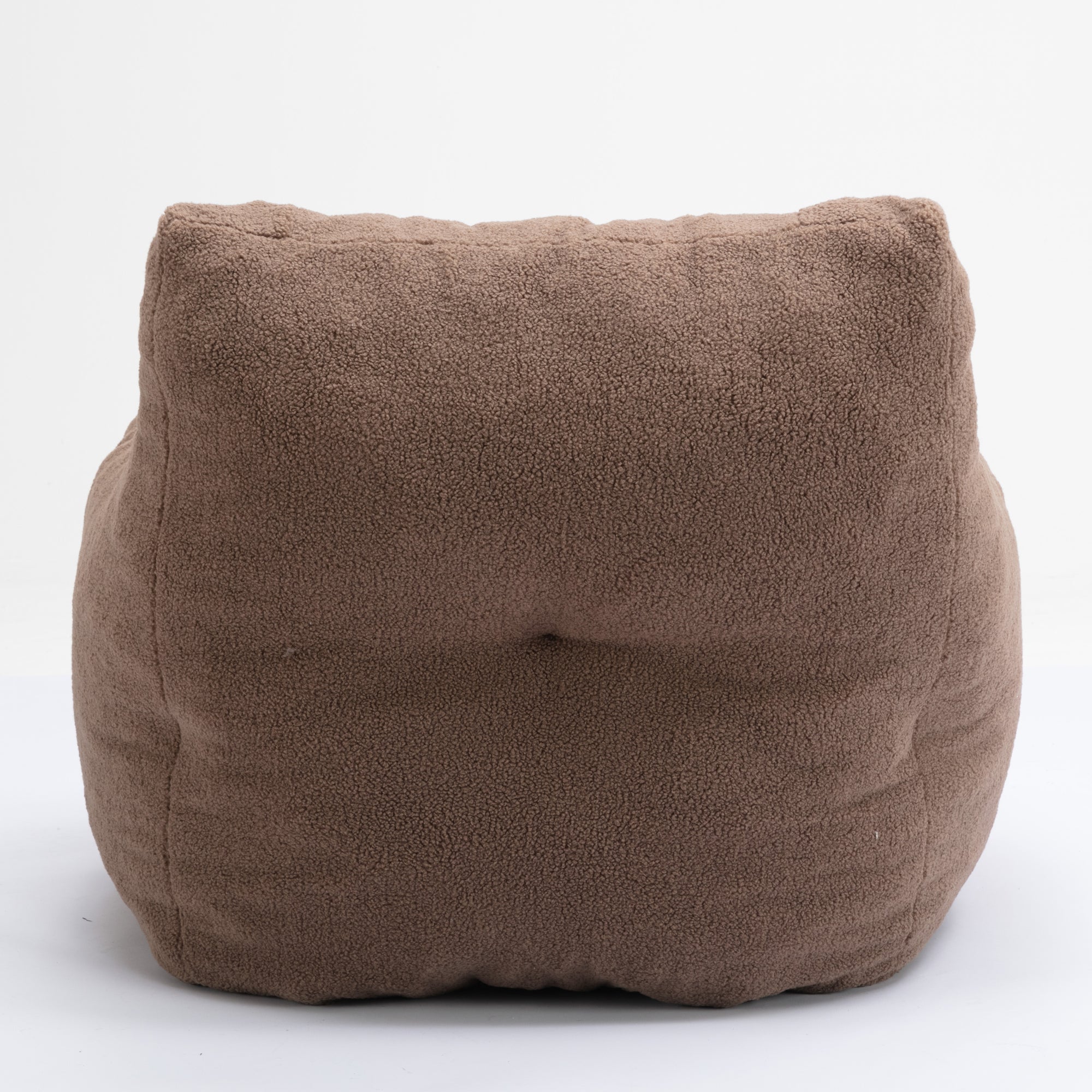 Soft Teddy Tufted Bean Bag Chair in Coffee