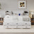 Twin Daybed with Trundle & Storage In White