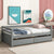 Twin Size Gray Daybed with Two Storage Drawers