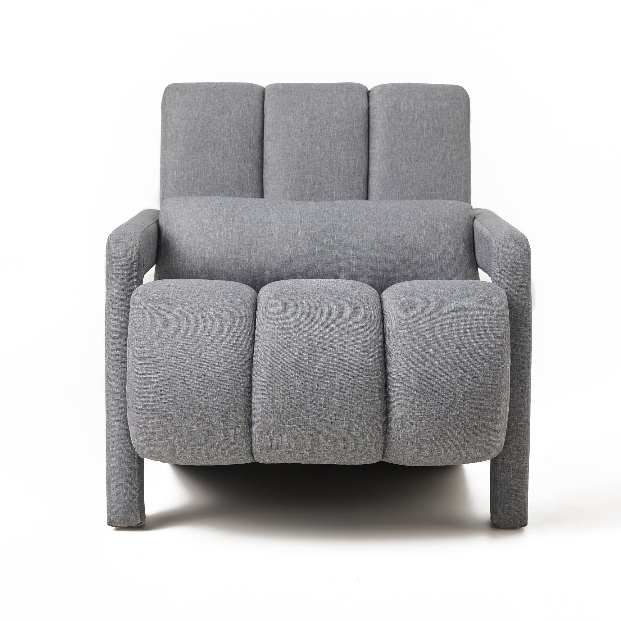 Modern Dark Gray Upholstered Accent Chair