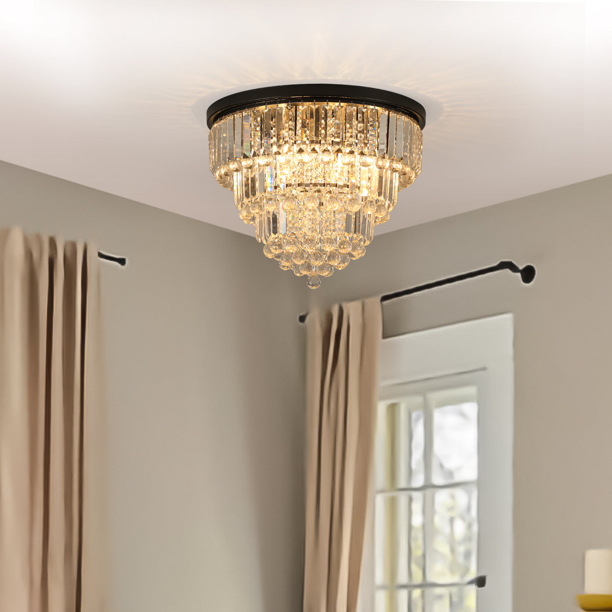 Large Luxury Modern Style Crystal Chandelier