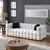 White Boucle 5-Seater Marshmallow Loveseat Sofa