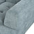 Mombasa 3-Seat Chenille Sofa in Blue Gray