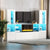 Modern TV Stand with Electric Fireplace and LED Lights for TVs Up to 75 Inches In White