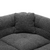 Gray Teddy Fleece Sectional Sofa with Multi-Functional Storage Ottoman