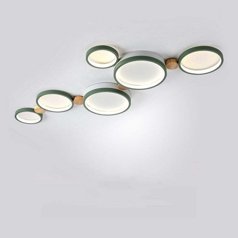 Contemporary Round Flush Mount Ceiling Light