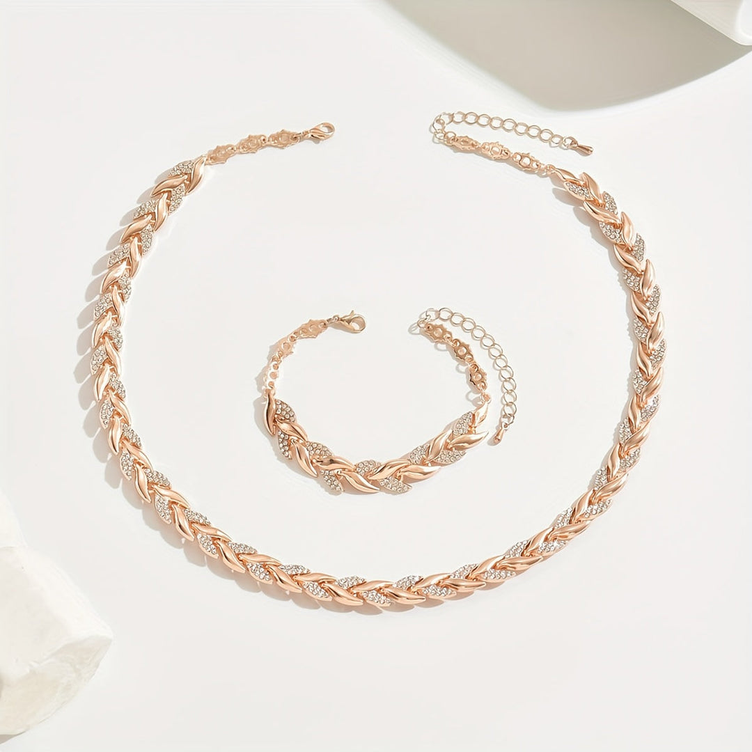 Elegant Rhinestone Drop Jewellery