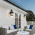 Retro Large Outdoor Wall Sconce Lights with Clear Glass