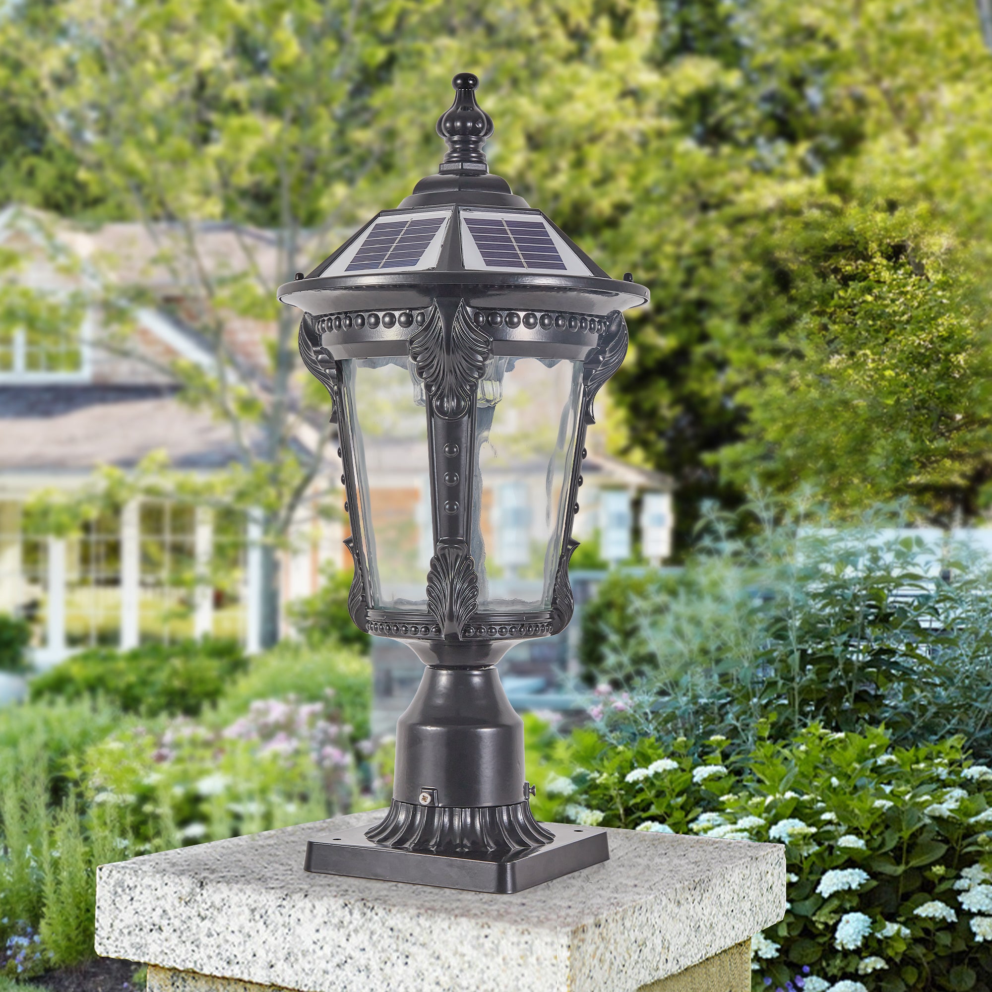 Retro Solar Outdoor Light With Dimmable LED