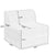 U Shape Modular Sectional Sofa with Plush Terrycloth Fabric and Versatile Design for Comfortable Living Spaces In Beige