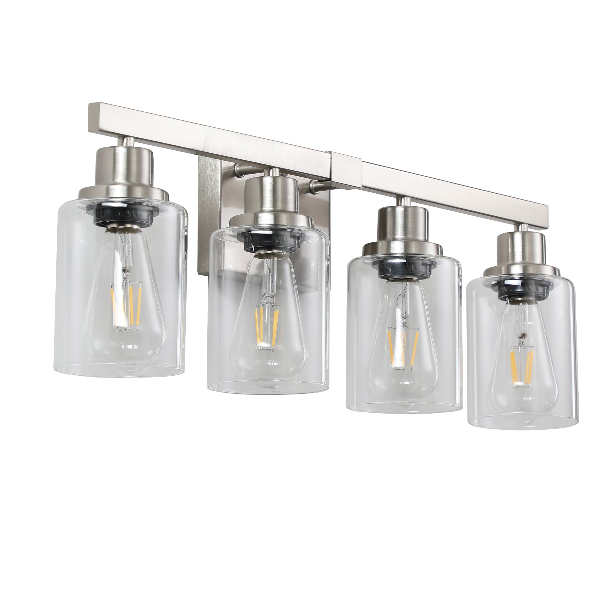 Aestin's Modern 4-Light Bathroom Vanity Light in Brushed Nickel Finish