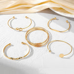 Load image into Gallery viewer, 5pcs Twist Bangle Bracelet Stack

