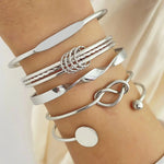 Load image into Gallery viewer, 5pcs Twist Bangle Bracelet Stack

