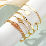 Load image into Gallery viewer, 5pcs Twist Bangle Bracelet Stack
