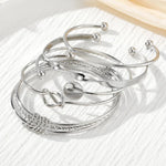 Load image into Gallery viewer, 5pcs Twist Bangle Bracelet Stack
