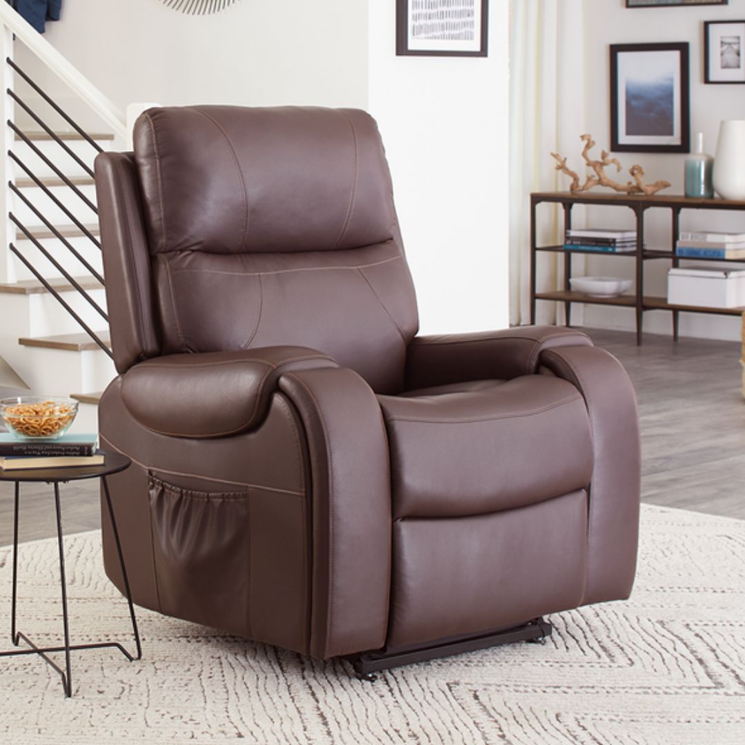 UltraCozy UC671 Zero Gravity Power Lift Chair Recliner Available In Real Leather