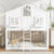 White Twin Over Twin Tree House Inspired Bunk Bed