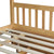 Full Over Full Twin Size Triple Bunk Bed with Ladders and Guardrails in White