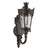 Vintage Outdoor Wall Lantern with Crown Top and Clear Glass