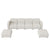 Valencie Cloud Inspired Modular Velvet Sofa in Beige