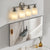 4-Light Vanity Light In Brushed Nickel Finish with Frosted Glass Shades