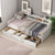 Twin Daybed with Trundle & Storage Shelves In White