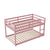 Pink Twin Over Twin Low Floor Bunk Bed