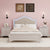 Cream Gray Full 3-Piece Bedroom Set with Hidden LED Light