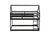 Black Twin Over Twin Rubber Wood Floor Bunk Bed