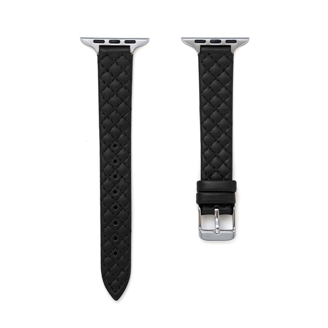 Bold Leather Quilted Apple Watch Bands for Women