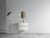 Wall Mount 24 Inch White Glossy Bathroom Vanity with Ceramic Sink Large Storage Floating Vanity for Modern Bathroom In White