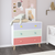 Kids 3 Drawer Dresser Baby Nightstand Storage Cabinet In Colorful