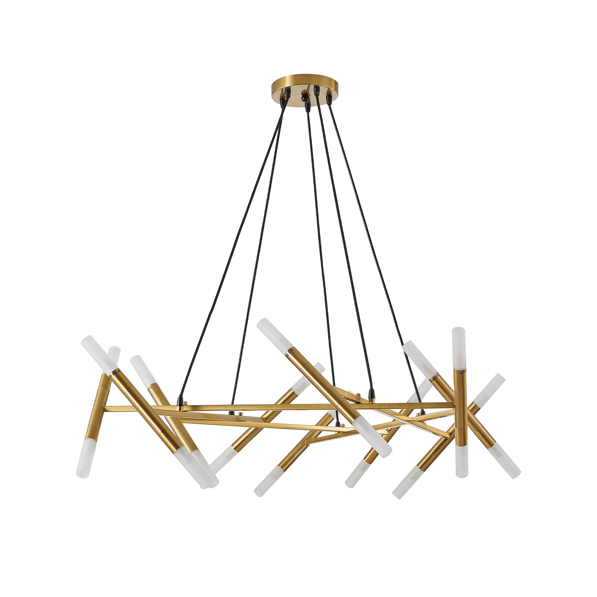 Golden Modern Chandelier Light Fixture