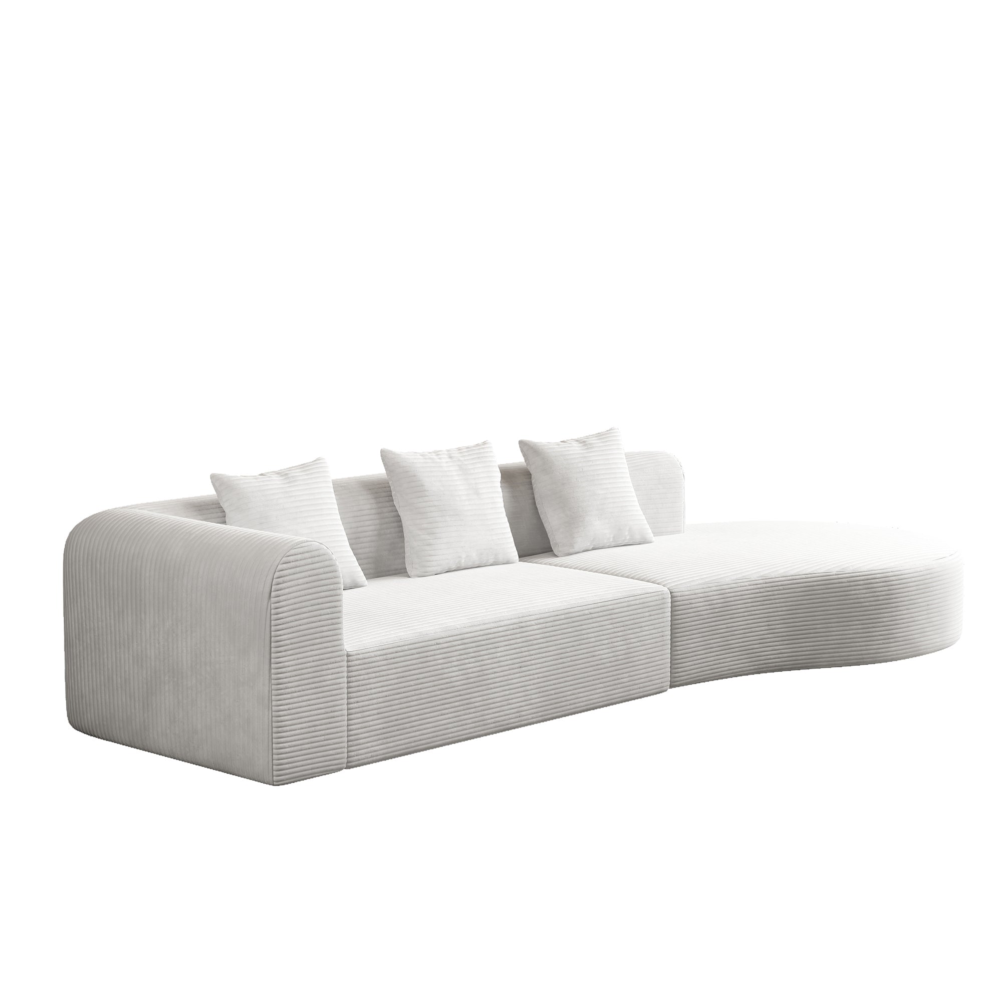 Helsinki Minimalist Modular Sofa in White