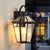 2-Pack Outdoor Wall Lanterns in Black Finish