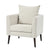 Barrel Chair - Cozy Upholstered Accent Chair in Beige for Living Room