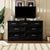 Modern 3 Drawer Bedroom Chest with 7 Drawers Dresser Clothes Organizer Metal Pulls In Black