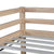 White Oak Twin Low Loft Bed with Slide and Ladder