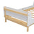 Twin Bed with Headboard, Footboard, Side Safeguards & Built-in Book Storage