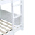 Twin Over Twin House Floor Bunk Bed with Guardrails and Ladder